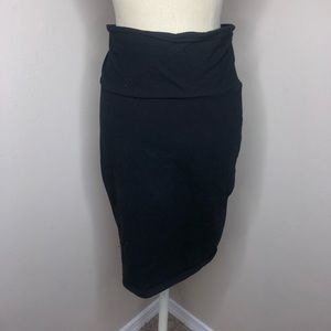 Black pencil skirt